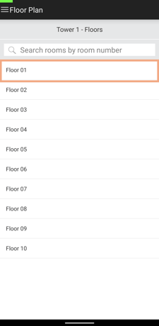 Floor Plan Screen