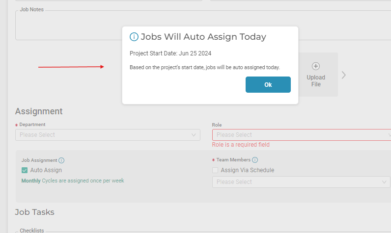 New Project Auto-assign feature available!